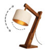 Holz verstellbare Schreibtischlampe Handgefertigt N20