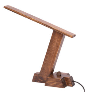 Holz verstellbare Schreibtischlampe Handgefertigt P0410