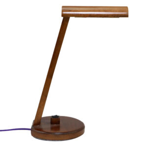 Holz verstellbare Schreibtischlampe Handgefertigt Rund