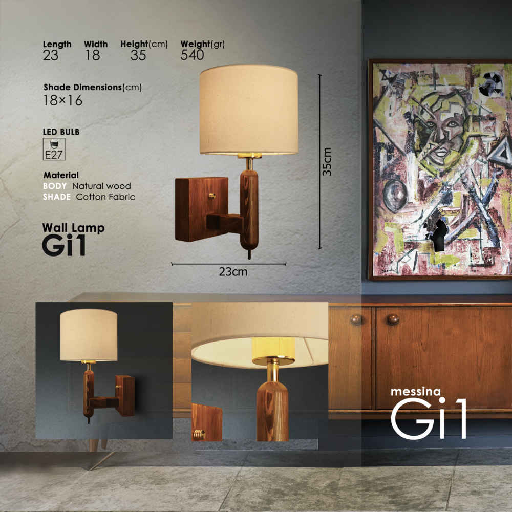 Holz Wandleuchte Modern und Minimalistisch Stil Gemütliche Ästhetik GI1