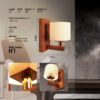 Holz Wandleuchte Modern und Minimalistisch Stil Gemütliche Ästhetik Masina