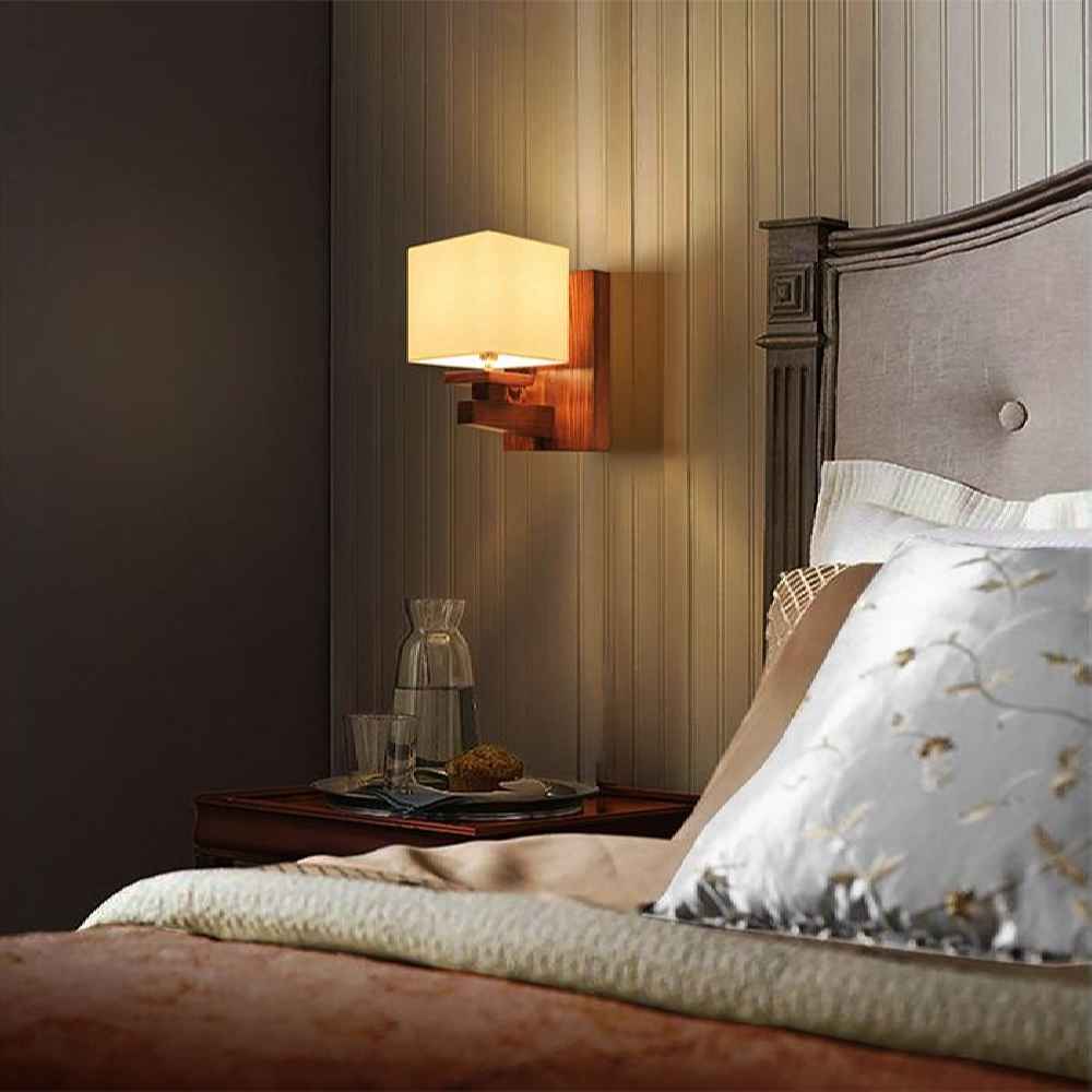 Holz Wandleuchte Modern und Minimalistisch Stil Gemütliche Ästhetik VS2