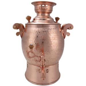 Persischer Kupferherd-Samowar Traditionelles Design 3-Liter