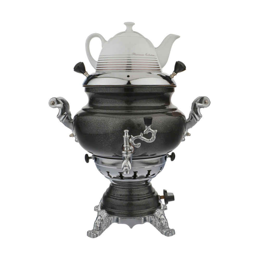 Gas-Samowar Teekocher mit Teekanne Modernes Design Sogand 6-Liter