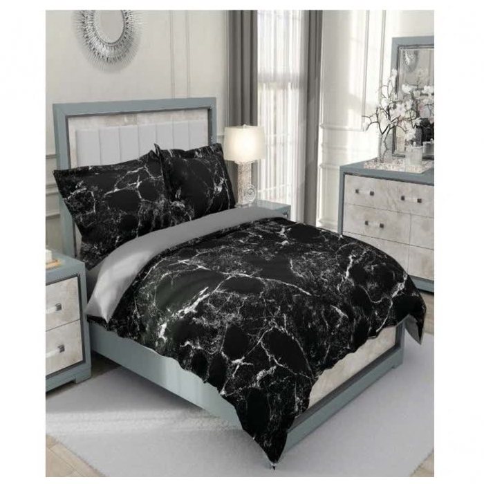 Baumwolle & Polyester Doppel-Bettbezug – Super weich, Granite Modell