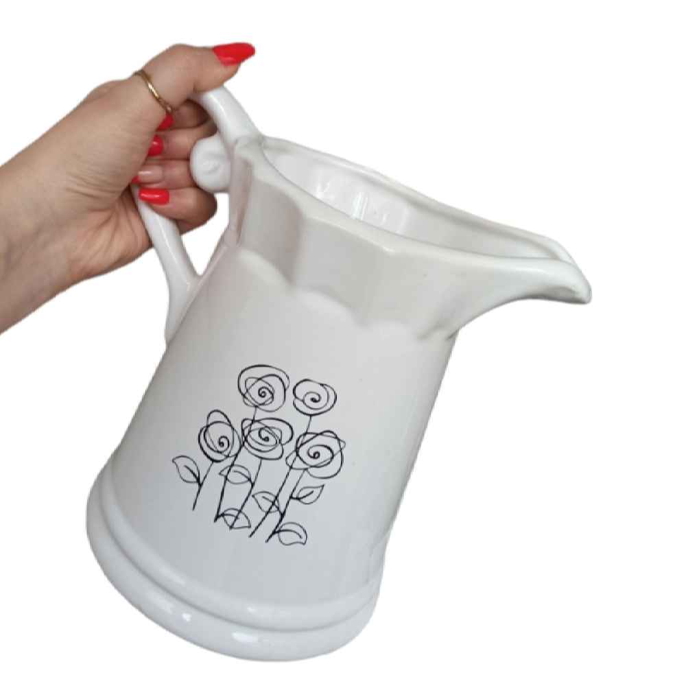 Dekorative Keramikkrugvase Modell Blumen