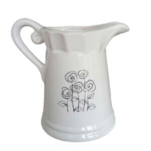 Dekorative Keramikkrugvase Modell Blumen