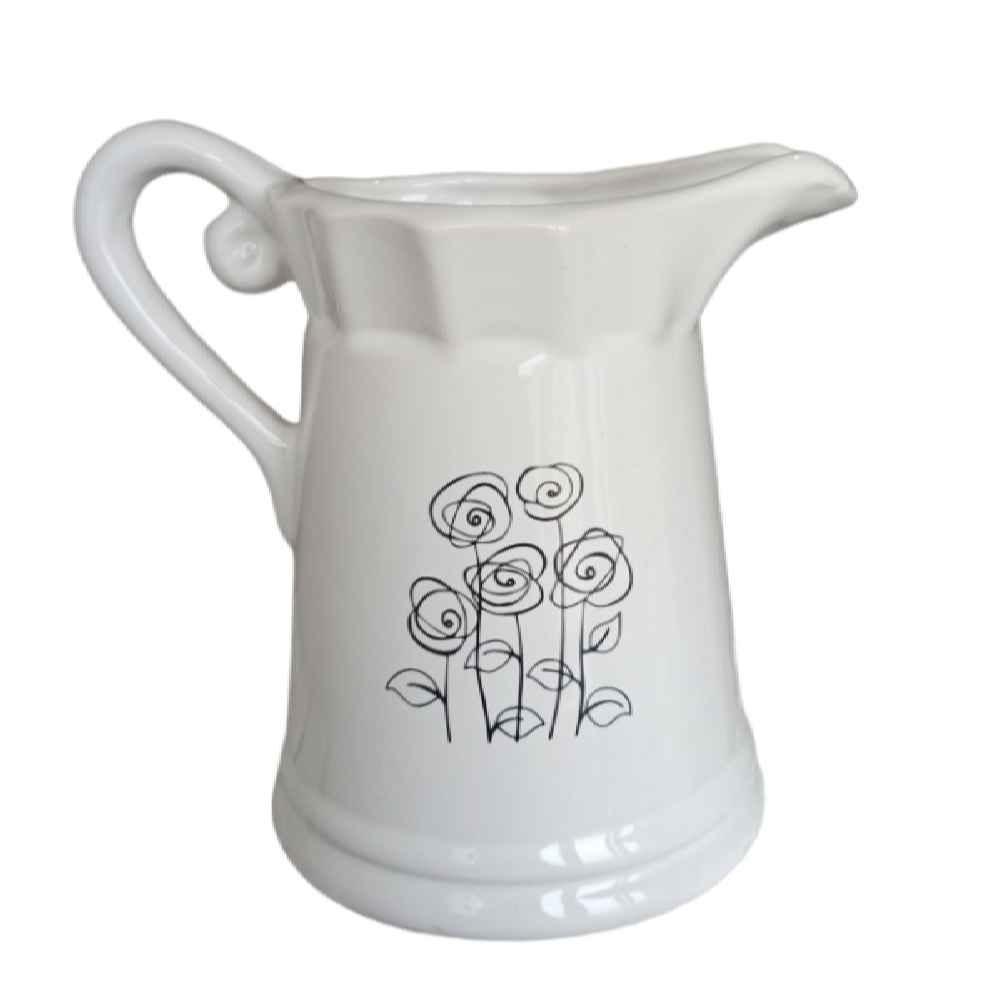 Dekorative Keramikkrugvase Modell Blumen
