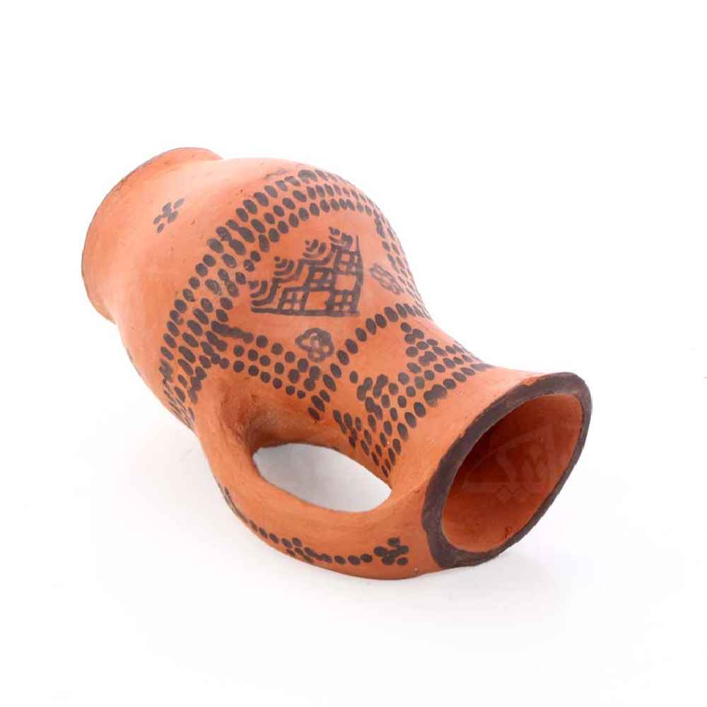 Handbemaltes Kunstmotiv Dekorative Keramikkaraffe Iman