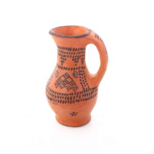 Handbemaltes Kunstmotiv Dekorative Keramikkaraffe Iman