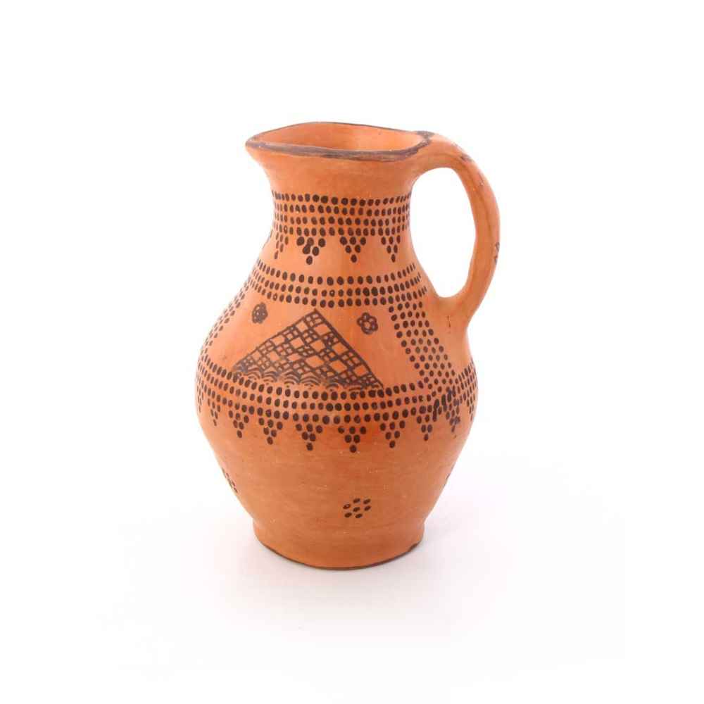 Handbemaltes Kunstmotiv Dekorative Keramikkaraffe Kara