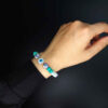 Perlenarmband für Damen – Böses Auge Design