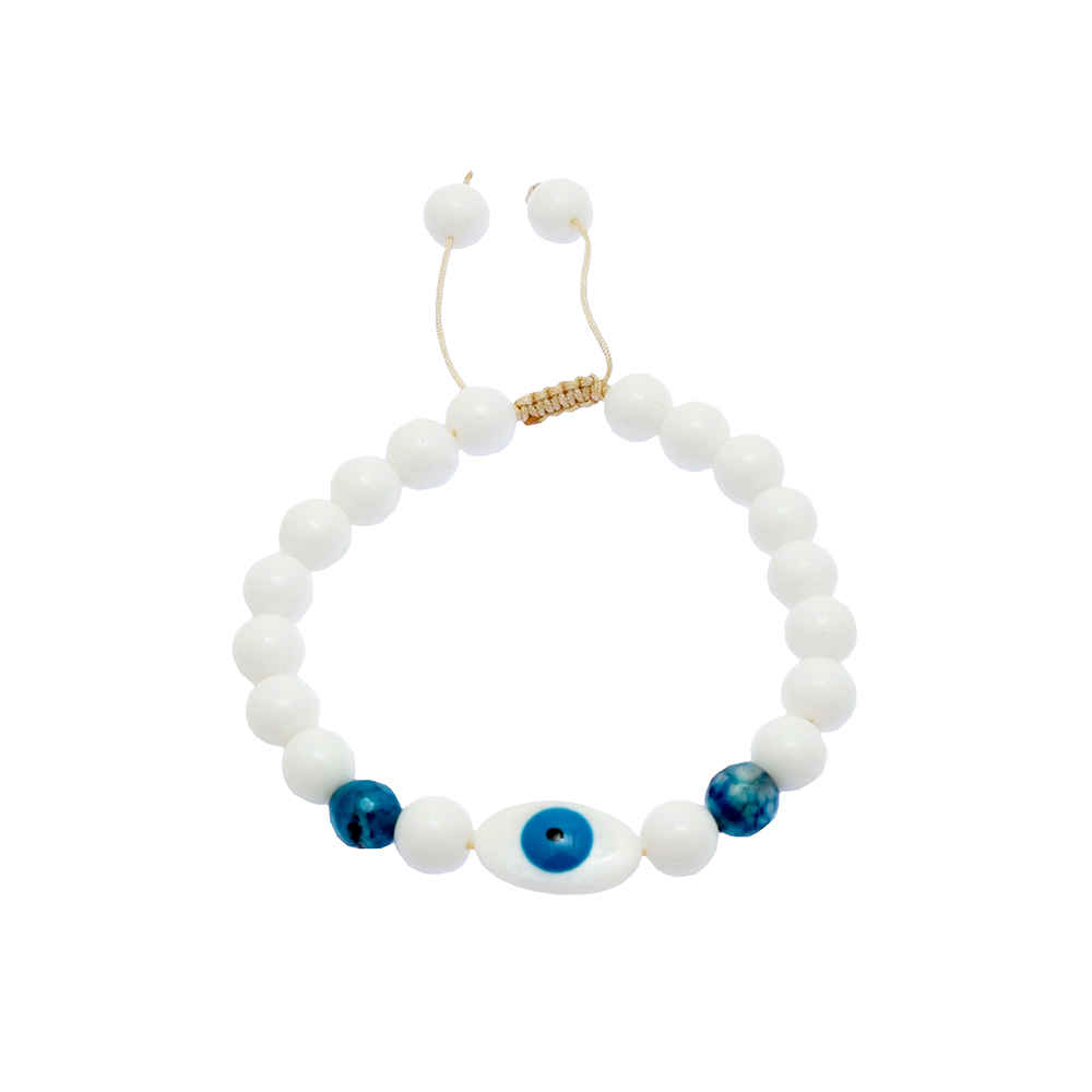 Perlenarmband für Damen – Weißes Design