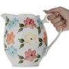Handgefertigte Töpferkaraffe mit Blumendesign Bahar