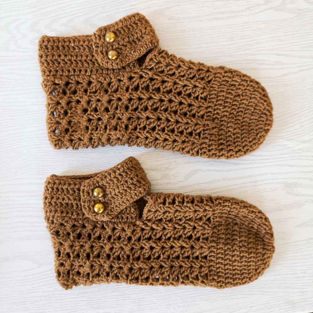 Persische handgewebte Baumwollsocken für Damen, gestrickt von Nazanin