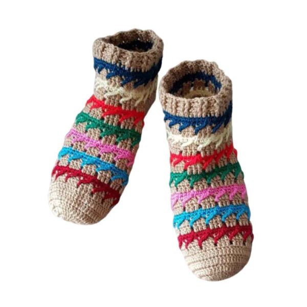 Persische handgewebte Baumwollsocken für Damen, gestrickt von Sun