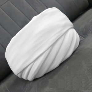 Amamah Iranischer Geistlicher-Turban – Weiß & Schwarz, Val-Stoff