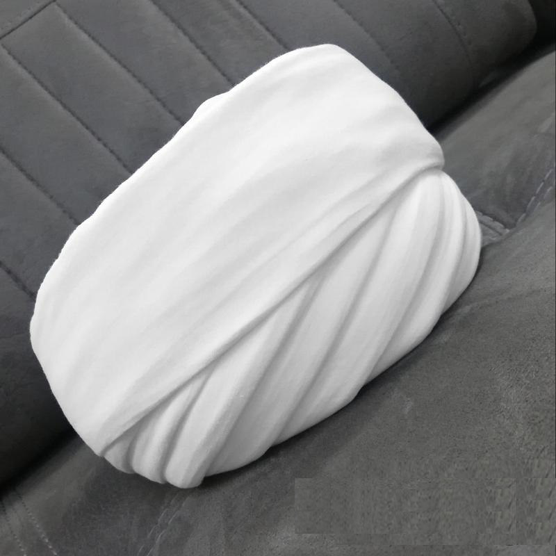 Amamah Iranischer Geistlicher-Turban – Weiß & Schwarz, Val-Stoff