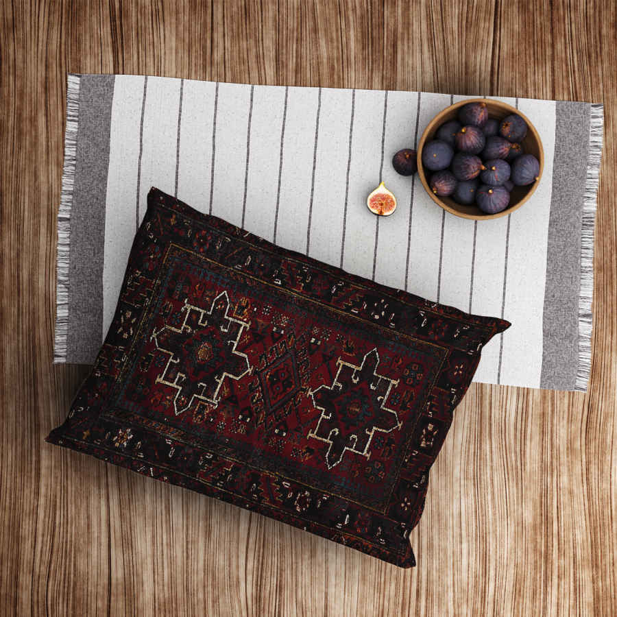 Persischer Samtkissenbezug – Standardgröße Modell Bina – Zeitlose Eleganz (x2)