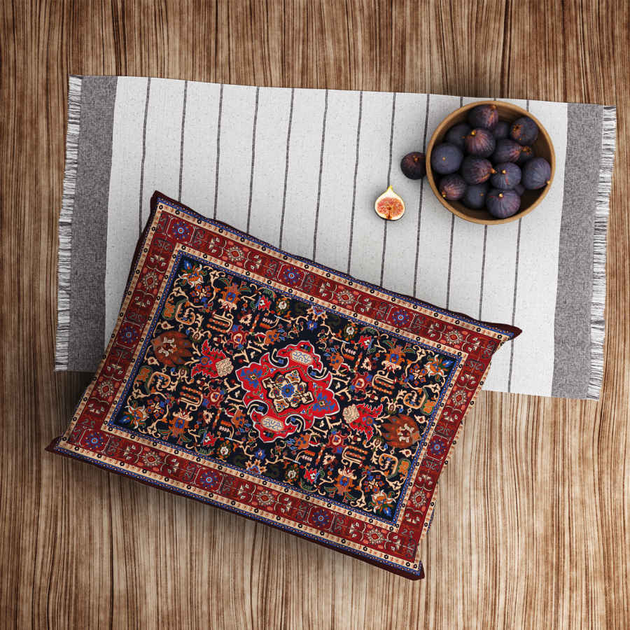 Persischer Samtkissenbezug – Standardgröße Modell Farahnaz – Opulenter Komfort (x2)