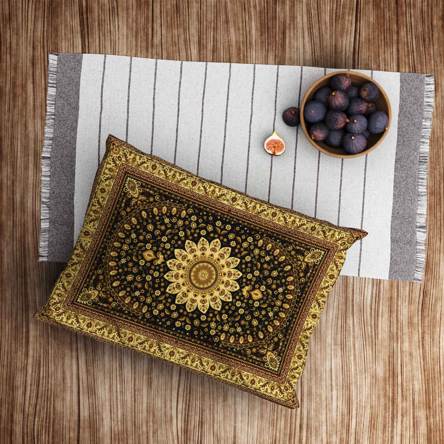 Persischer Samtkissenbezug – Standardgröße Modell Ladan – Raffinierter Luxus (x2)