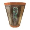 Persischer Holz-Abfalleimer – Khatamkari Golestan-Stil