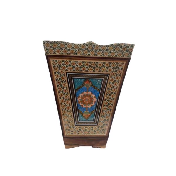Persischer Holz-Abfalleimer – Khatamkari Mahsa-Modell
