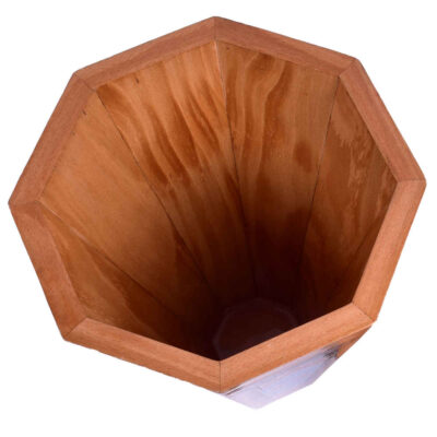 Persischer Holz-Abfalleimer – Khatamkari Shekar-Muster