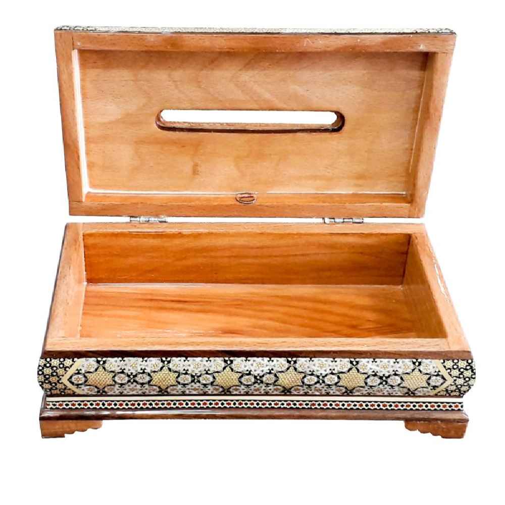 Persischer Abfalleimer & Taschentuchbox – Khatamkari Tarokh