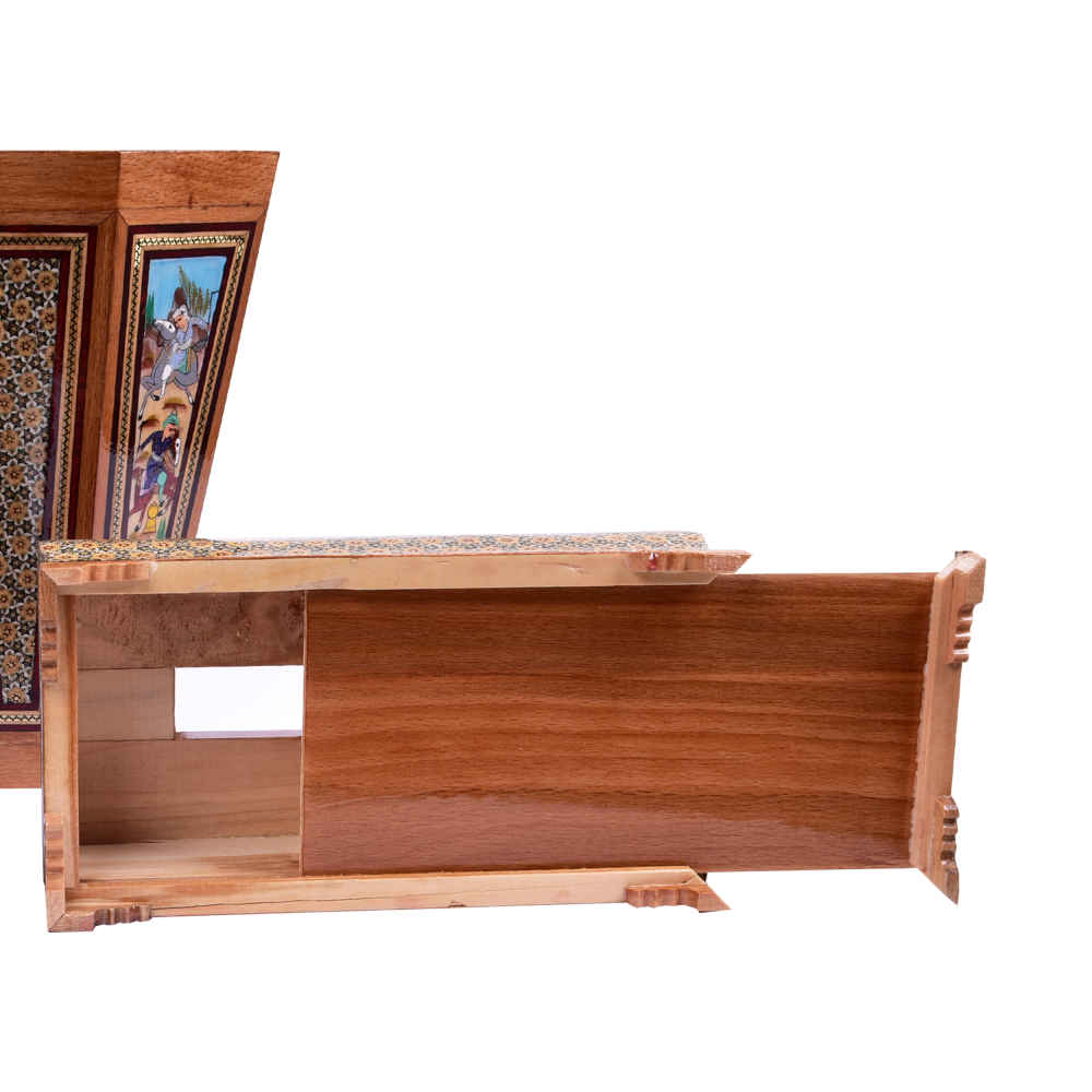 Persischer Abfalleimer & Taschentuchbox – Khatamkari Miniatur