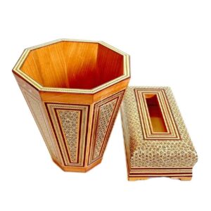 Persischer Abfalleimer & Taschentuchbox – Khatamkari Raz
