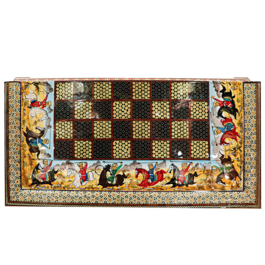 Persisches Intarsien-Schachbrett Modell Chogan