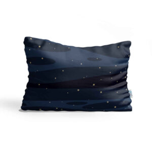 Restful Comfort Kopfkissen – Samtbezug Dunkelblau Modell Nacht (2x)