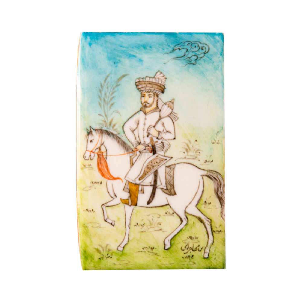 Handgefertigte Knochen-Schmuckbox mit persisch inspiriertem Arash-Muster