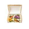 Handgefertigte Knochen-Schmuckbox mit persischem Farah-Muster