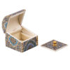 Handgefertigte Knochen-Schmuckbox mit persisch inspiriertem Majnun-Muster