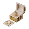 Handgefertigte Knochen-Schmuckbox mit persisch inspiriertem Misha-Muster