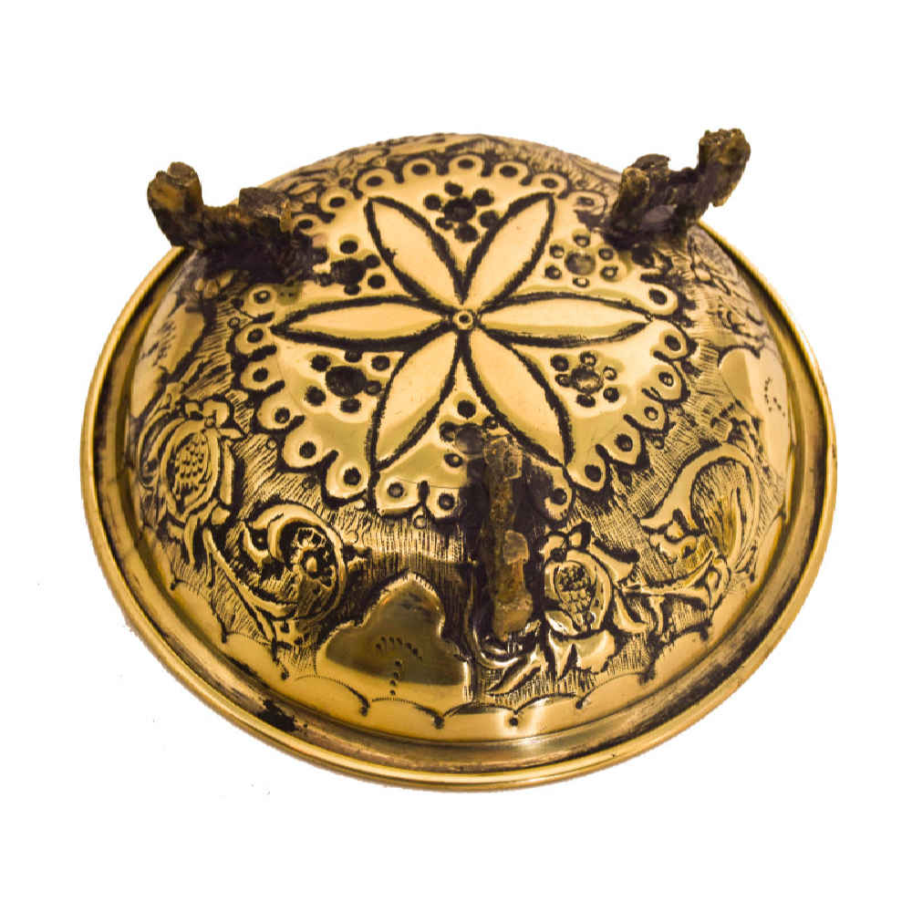 Persischer Samowar aus Messing Dekorativer Kohle-Teekocher 3-Liter