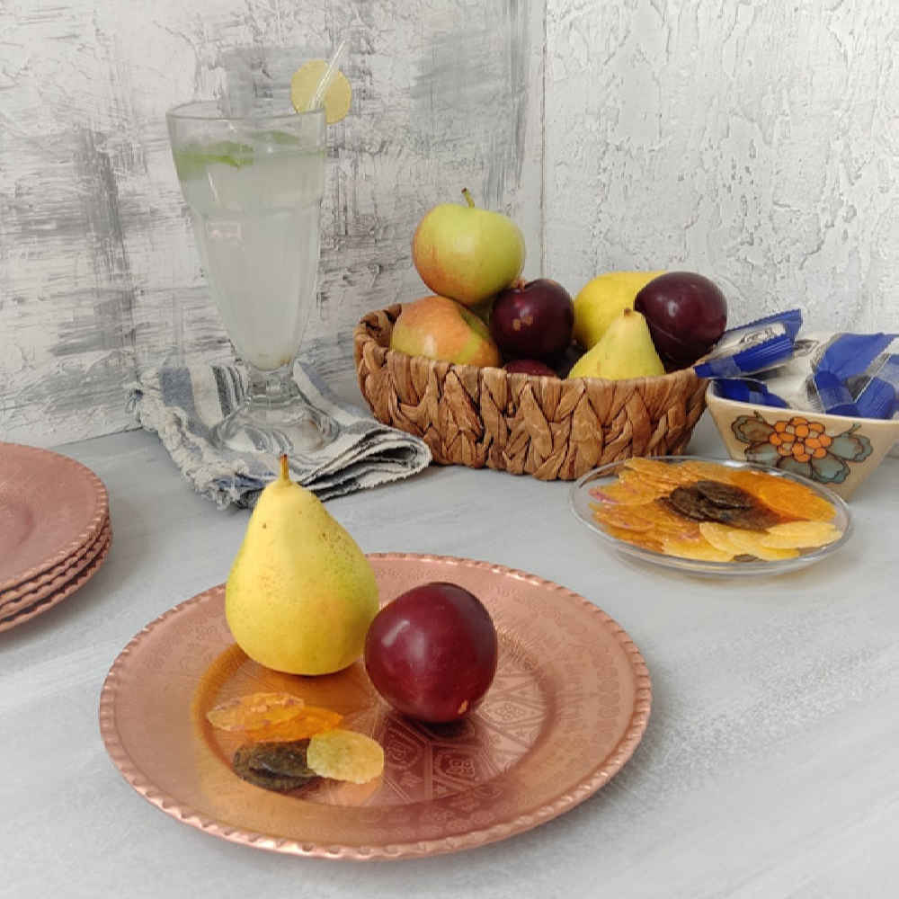 Persische Kupfer-Geschirrplatte – Modell Atrin