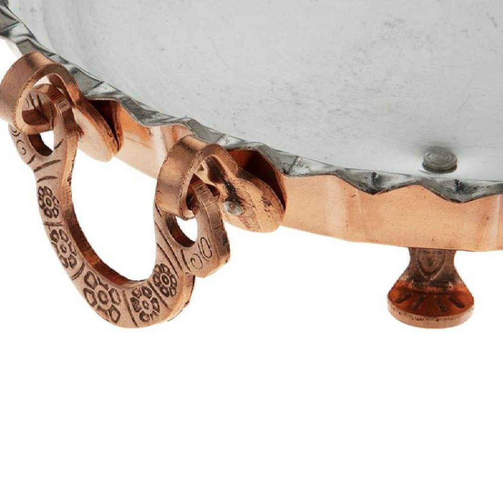 Persische Kupfer Serviertablett Hammered Rezaei