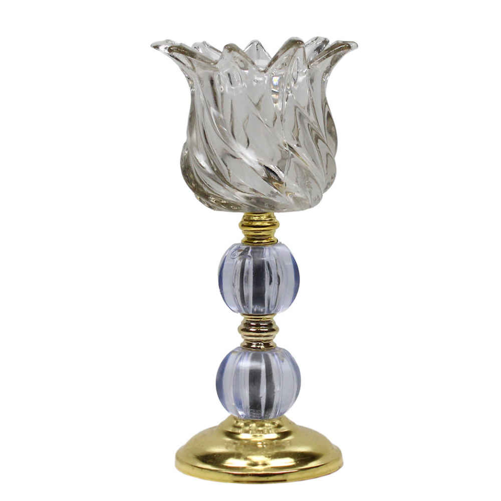 Persischer Kristall-Teelichthalter in Tulpenform, Modell Laleh (2x)