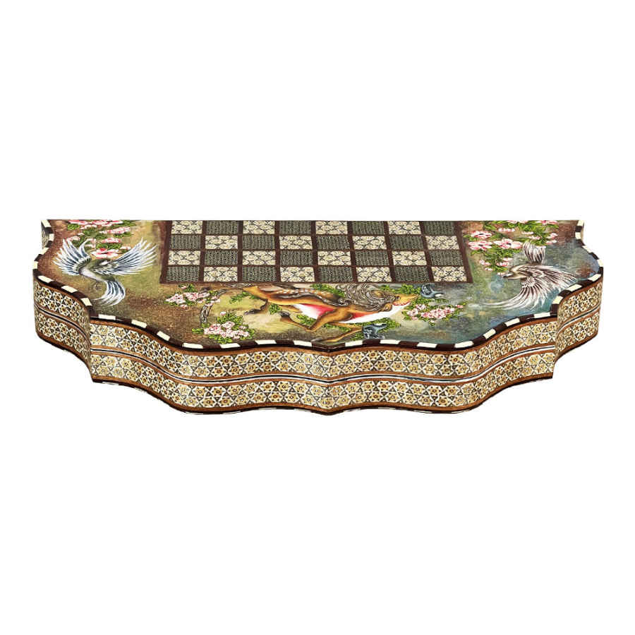 Persisches Khatamkari-Schachbrett Modell Tasheir