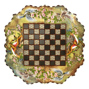 Persisches Khatamkari-Schachbrett Modell Tasheir