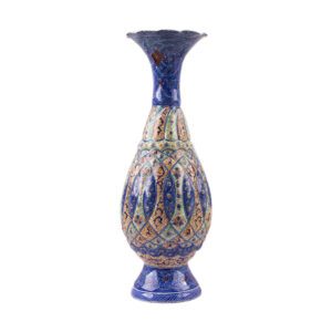 Dekorative Kupfervase, handbemalt mit Persischer Minakari-Emaille Elham