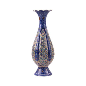 Dekorative Kupfervase, handbemalt mit Persischer Minakari-Emaille Hasti