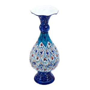 Dekorative Kupfervase, handbemalt mit Persischer Minakari-Emaille Sarahi