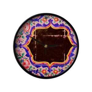 Persisch inspirierte analoge Wanduhr mit Muster – Atefeh