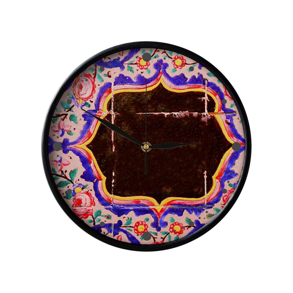 Persisch inspirierte analoge Wanduhr mit Muster - Atefeh