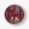 Persisch inspirierte analoge Wanduhr mit Muster - Eshgh