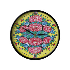 Persisch inspirierte analoge Wanduhr mit Muster – Farang